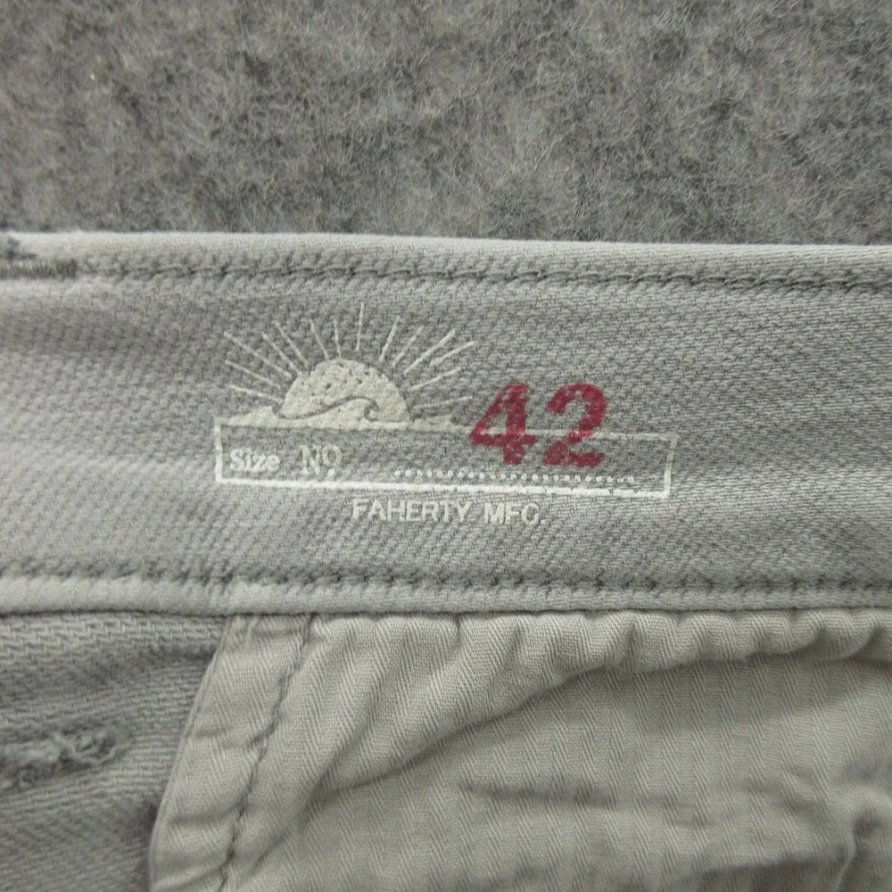 Faherty Men's Chino Shorts 42 Iron Cotton Blend Stretch Terry 7